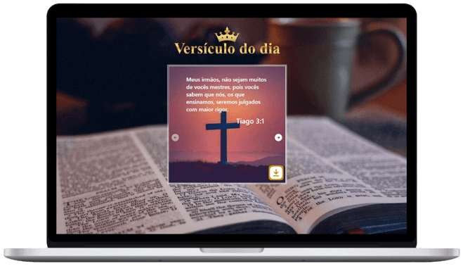 A device showing screenshot of bible verses project